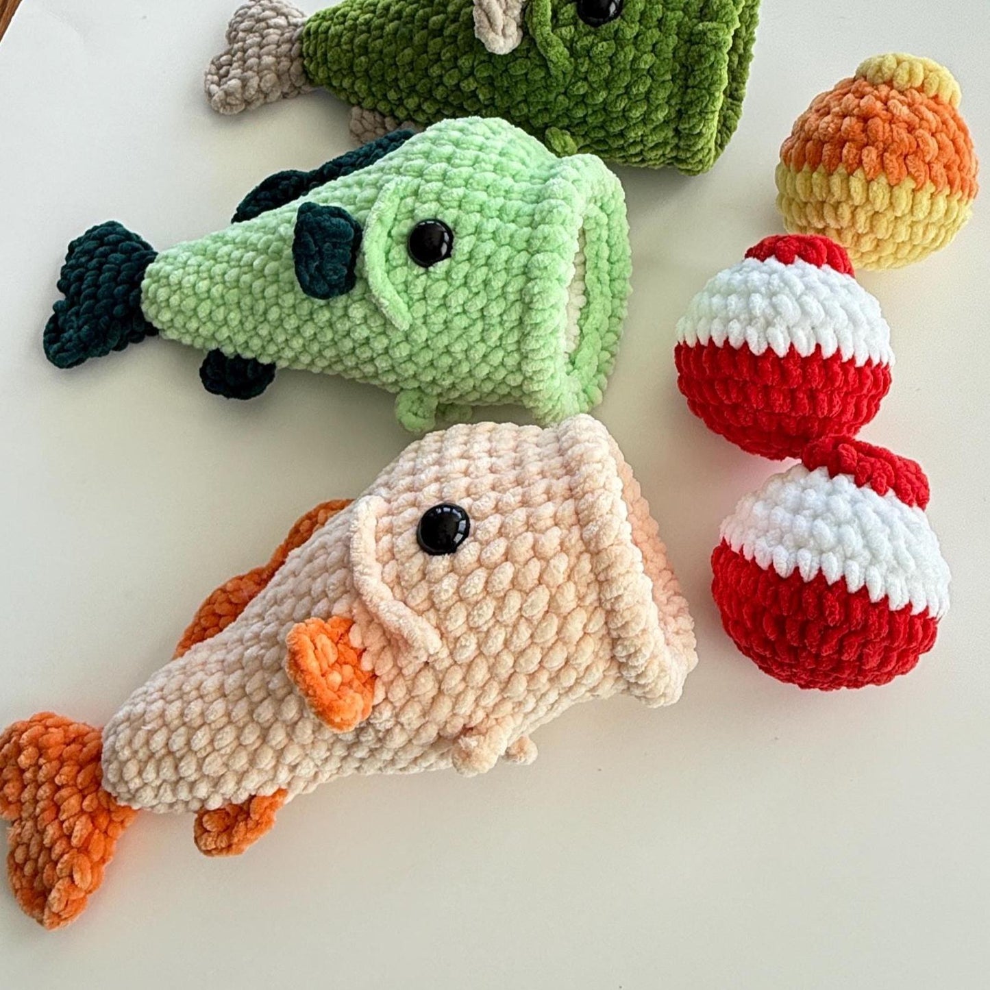 NO SEW - Mini Stress Ball Buddies Bass Crochet Pattern • Fishing • Removable Bobber Stress Ball • Fidget Toy • Fisherman (PDF file Pattern)