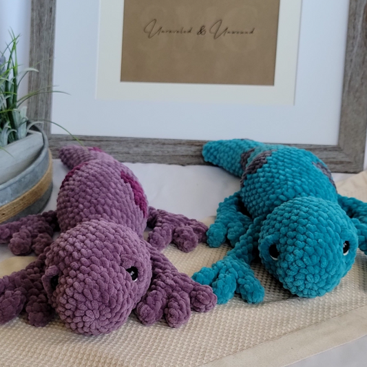 No Sew - Liam the Lizard Crochet Pattern, Lizard Crochet, Salamander Crochet, Spotted Lizard, No Sew Crochet, Lizard, Salamander