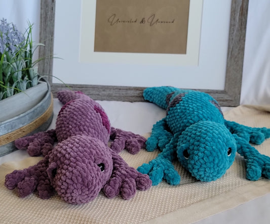 No Sew - Liam the Lizard Crochet Pattern, Lizard Crochet, Salamander Crochet, Spotted Lizard, No Sew Crochet, Lizard, Salamander