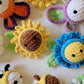No Sew - Mini Stress Ball Buddies Garden Series Crochet Pattern, Daisy, Sunflower, Forget Me Not, Wasp, Quick Market, Easy Make, Flower, Bee