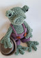 LOW SEW - Herbert the Frog Crochet Pattern – Doll with Overalls (PDF Pattern)