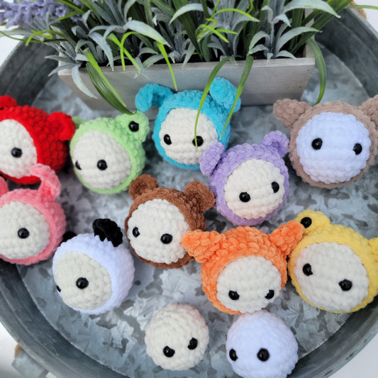 No Sew - Mini Stress Ball Buddies Crochet Pattern, Frog Crochet, Bunny Crochet, Bear Crochet, Cat Crochet, Quick Market, Easy Make