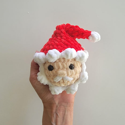 NO SEW - Mini Stress Ball Buddies Santa Crochet Pattern - Christmas (PDF Pattern)