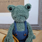 LOW SEW - Herbert the Frog Crochet Pattern – Doll with Overalls (PDF Pattern)