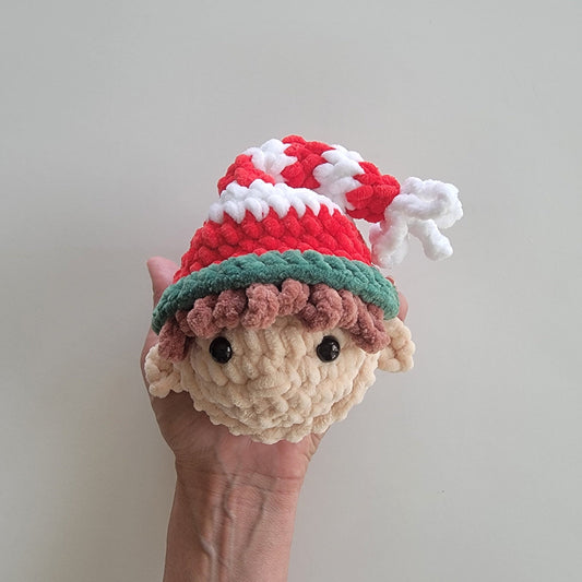 NO SEW - Mini Stress Ball Buddies Elf Crochet Pattern - Christmas (PDF Pattern)