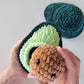 NO SEW - Mini Stress Ball Buddies Avocado Crochet Pattern (PDF Pattern)