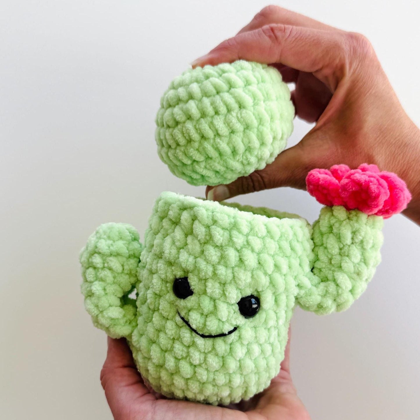 NO SEW - Mini Stress Ball Buddies Cactus Crochet Pattern, Beginner Friendly (PDF Pattern)