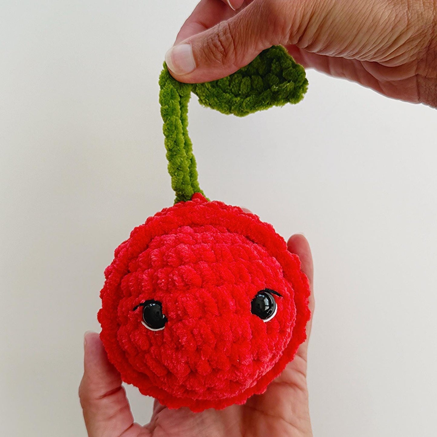 NO SEW - Mini Stress Ball Buddies Cherries Crochet Pattern (PDF Pattern)