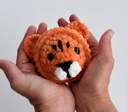 NO SEW - Mini Stress Ball Buddies Tiger Crochet Pattern (PDF Pattern)